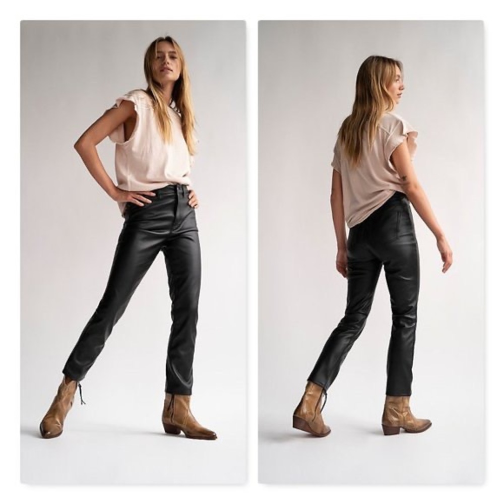 Free People Rebel At Heart Faux Leather Pants